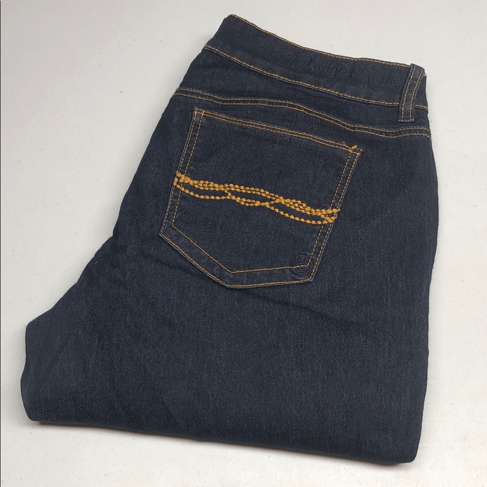 LIKE NEW INDIGO REIN ROLLUP CAPRI JEANS 13/32x22 ⭐️